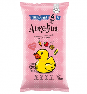 Pufuleti cu mar si morcov Angelina, BIO 4X15g
