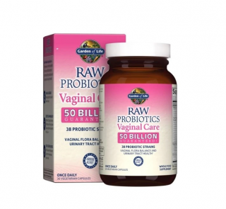 Raw Probiotics Vaginal Care, probiotic pentru flora vaginala, 30 vcaps