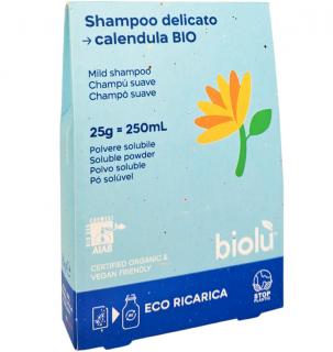 Sampon BIO  cu galbenele pudra 25g, eco-refill, Biolu