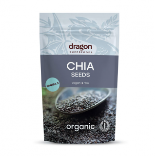 Seminte de chia, 200g (Dragon Superfoods)