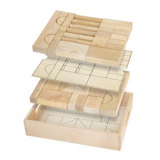 Set blocuri arhitecturalede construit, natur - 46 buc