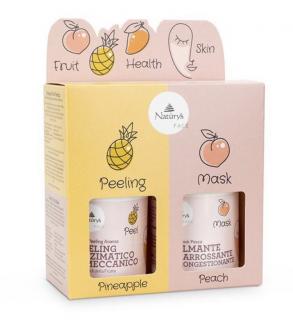 Set ingrijire ten Naturys Fruit Box cu ananas si piersica 100ml