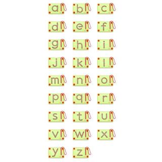Set magnetic de scriere - Litere mici