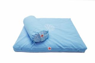 Set perne de meditatie ASTEYA Bolster 50x20cm si Zabuton 85x75x7cm cu husa bumbac detasabila