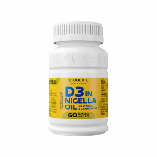 Supliment alimentar Duolife D3 in Nigella Oil- 60 capsule