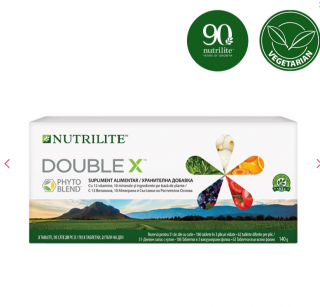 Supliment alimentar Nutrilite, DOUBLE X, cu 12 vitamine si 10 minerale esentiale