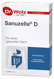 Supliment alimentar Sanuzella cu lactobacili si vitamina B pentru tractul digestiv Dr. Wolz 60cps