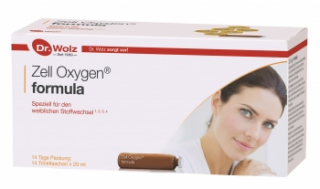 Supliment alimentar Zell Oxygen formula cu laptisor de matca si ulei de grau incoltit Dr. Wolz 14 fiole x 20ml