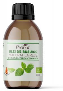 Ulei Bio de busuioc macerat la rece, 100ml