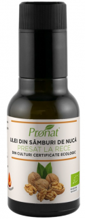 Ulei din samburi de nuca presat la rece, BIO 100 ml
