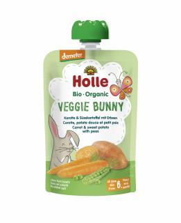 Veggie Bunny - Piure BIO de morcovi, cartofi dulci si mazare 100g
