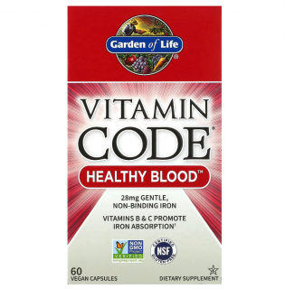 Vitamin Code Healthy Blood, supliment alimentar pentru sange, 60 vcaps