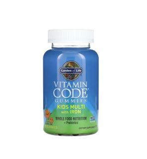 Vitamin Code Kids Multi with Iron Gummies, supliment alimentar pentru copii cu fier, 90 jeleuri