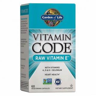 Vitamin Code Raw Vitamina E, 60 de capsule