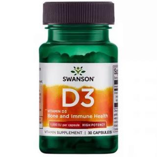Vitamina D3 1000 UI, 250 capsule, Swanson