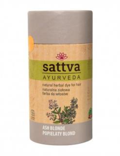 Vopsea de par Blond Cenusiu, 150gr ,   Sattva Ayurveda