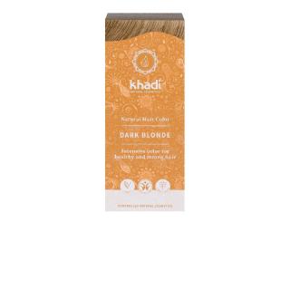 Vopsea de par naturala Blond Inchis, 100gr - Khadi