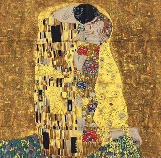 Esarfa Matase Kiss - Gustav Klimt