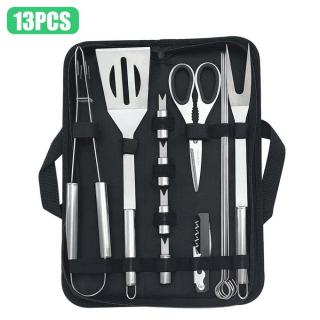 Set 13 ustensile pentru gratar cu husa Barbeque Kit Kitchen