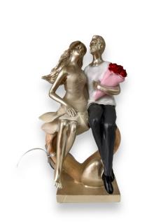 Statueta Cuplu In love and Roses