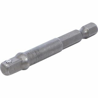 Adaptor pentru tubulare 6,3 mm (1 4  ) pentru autofiletante, masini de gaurit, antrenare hexagon exterior 6,3 mm (1 4  ), BGS 9685-1