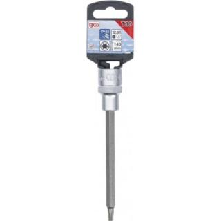 Bit Torx T30 in tubulara cu prindere de 1 2  , lungime 140 mm, BGS 5184-T30