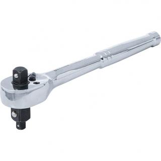 Clichet reversibil, integral din otel cu dantura fina, 3 in 1, 6,3 mm (1 4  )   10 mm (3 8  )   12,5 mm (1 2  ), BGS 71015