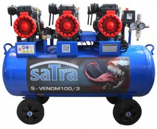Compresor de aer de 100L, fara ulei, cu actionare directa, 3400W