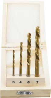 Set burghie HSS, taiere pe stanga , 4 piese BGS 2726