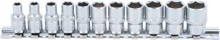 Set tubulare hexagonale, actionare 1 4,  , marimi in toli, 11 piese BGS 2433