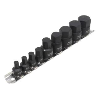 Set tubulare hexagonale de impact, 9 piese