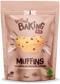 Amestec instant BIO pentru muffins, cu banane si bucati de ciocolata Shine