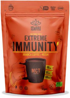 Cafea BIO Extreme Immunity, cu MCT, cafea arabica, cacao si reishi Iswari