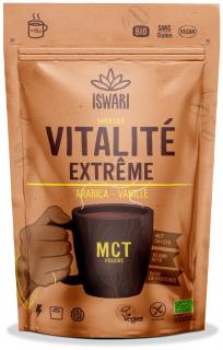 Cafea BIO Extreme Vitality, cu MCT, cafea arabica si vanilie Iswari