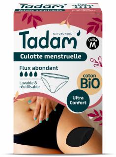 Chilot M menstrual din bumbac BIO, reutilizabil, flux abundent Tadam