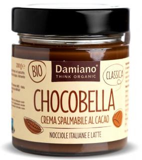 Crema BIO de ciocolata cu lapte si alune de padure Damiano