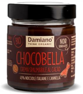 Crema BIO vegana de ciocolata neagra cu scortisoara si 45% alune padure Damiano