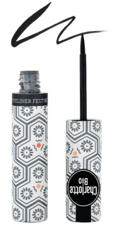 Eyeliner BIO Negru de inalta precizie, varf de pasla, cu aloe vera si extract magnolie Charlotte Bio