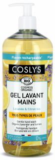 Gel BIO spalare maini, fara sapun, cu extract de lamaie si lavanda(format mare) Coslys