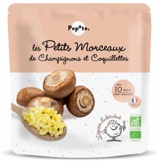 Mancare BIO(bucatele mici) cu 50% ciuperci si paste, +10 luni Popote
