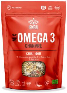 Mix BIO Omega 3, cu seminte de canepa, chia si goji Iswari