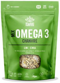 Mix BIO Omega 3, cu seminte de canepa, in si chia Iswari