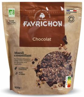 Musli BIO crocant cu ciocolata Favrichon
