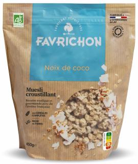 Musli BIO crocant cu nuca de cocos Favrichon