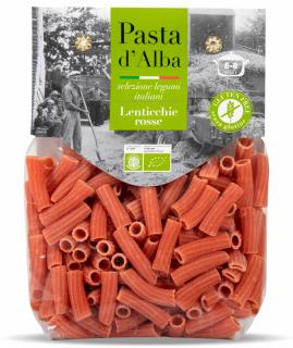 Paste maccheroni BIO fara gluten, din linte rosie Pasta d Alba