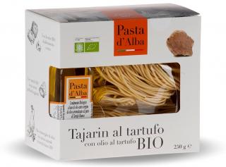 Paste tajarin BIO cu oua si trufe + ulei masline BIO cu aroma naturala de trufe albe Pasta d Alba