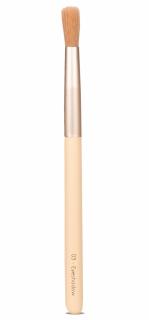 Pensula compacta amestecare farduri pleoape, maner lemn mesteacan si peri sintetici Charlotte Bio