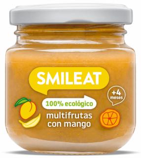 Piure BIO din mix de fructe cu mango, +4 luni Smileat