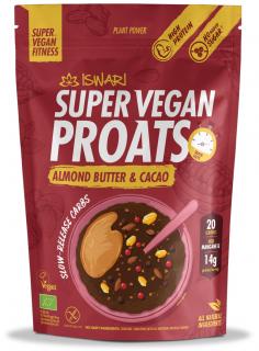 Proats Super Vegan BIO cu cacao si crema de migdale Iswari
