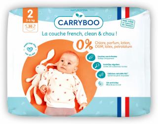 Scutece ECO hipoalergenice nou nascuti 3-6kg, marimea 2 Carryboo